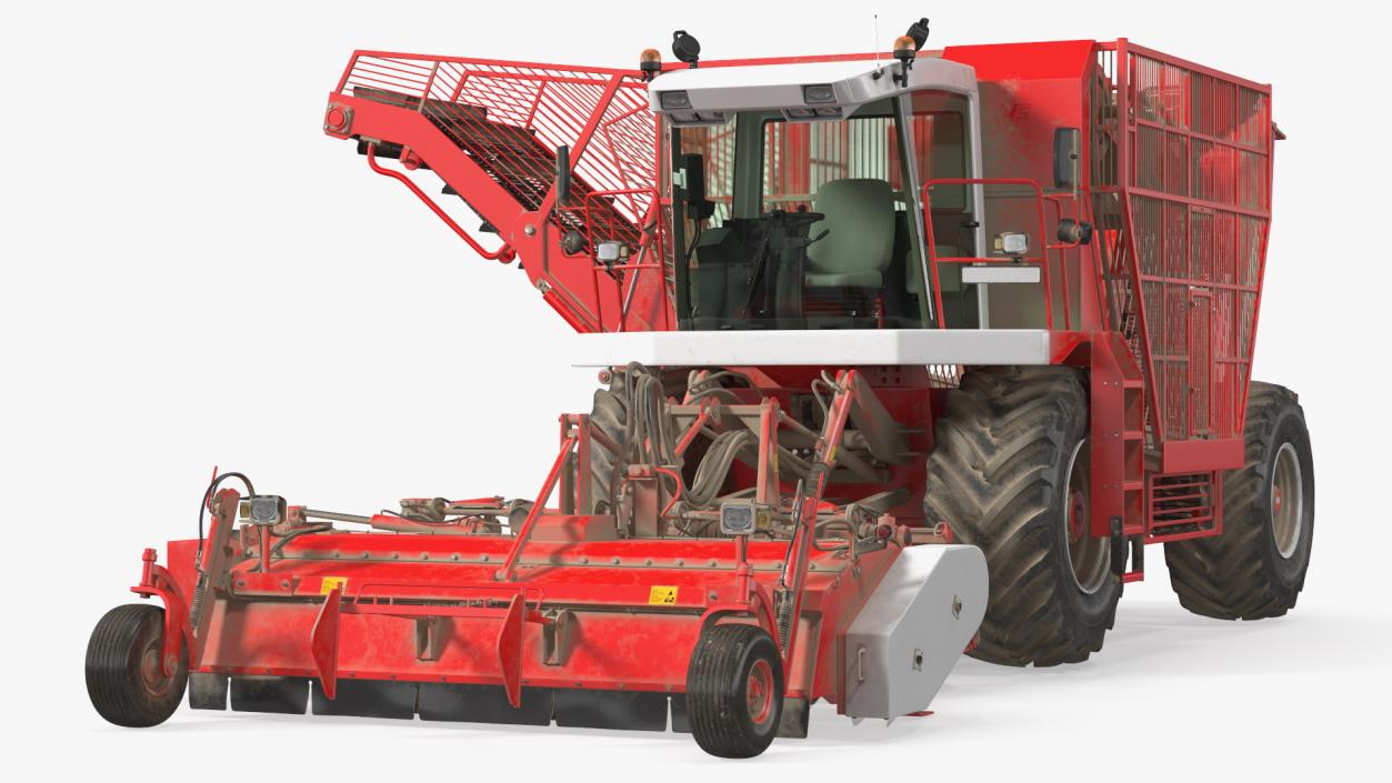 Self Propelled Beet Harvester Dusty Rigged 3D