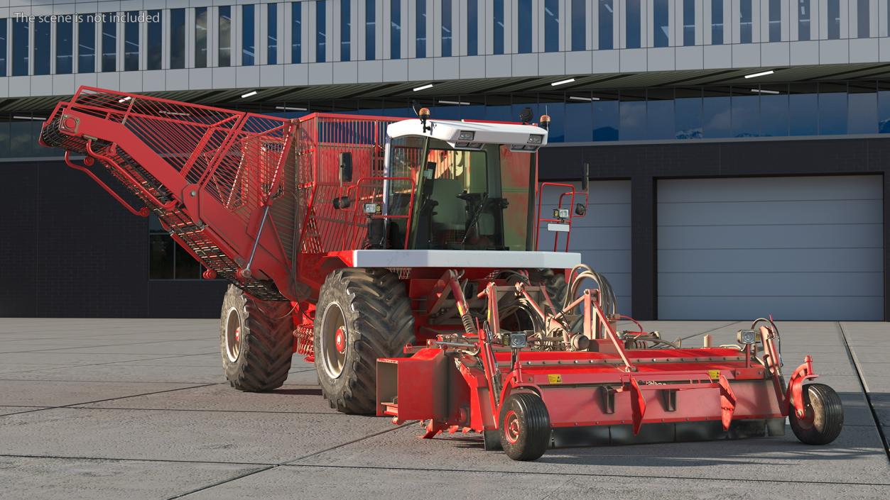 Self Propelled Beet Harvester Dusty Rigged 3D