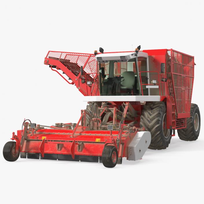 Self Propelled Beet Harvester Dusty Rigged 3D