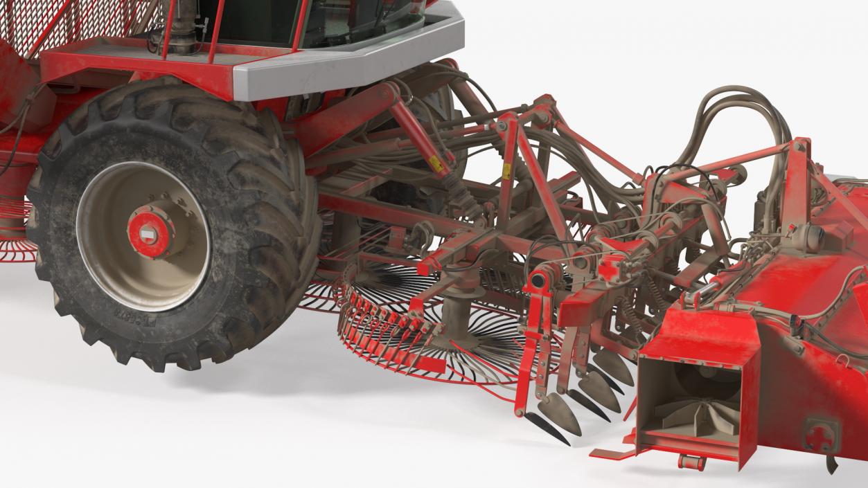 Self Propelled Beet Harvester Dusty Rigged 3D