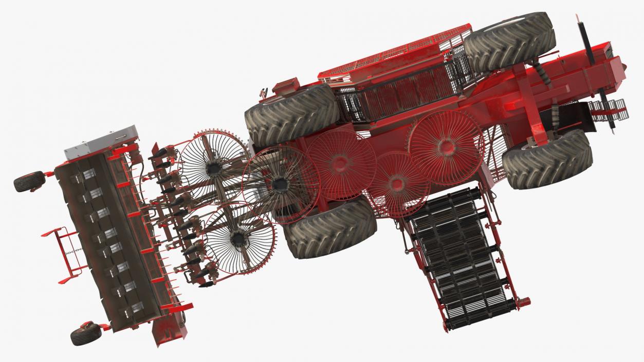 Self Propelled Beet Harvester Dusty Rigged 3D