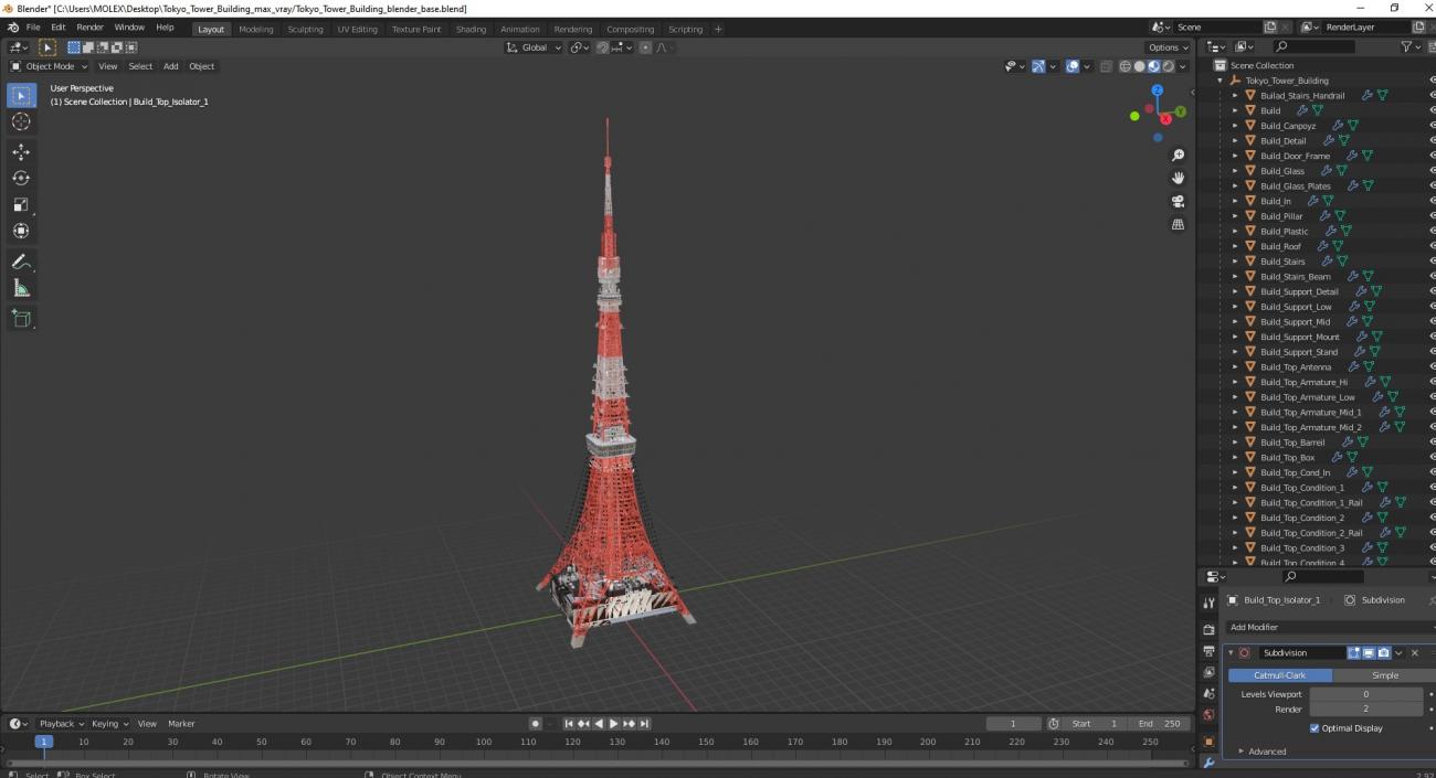 Tokyo Tower Building 2 3D