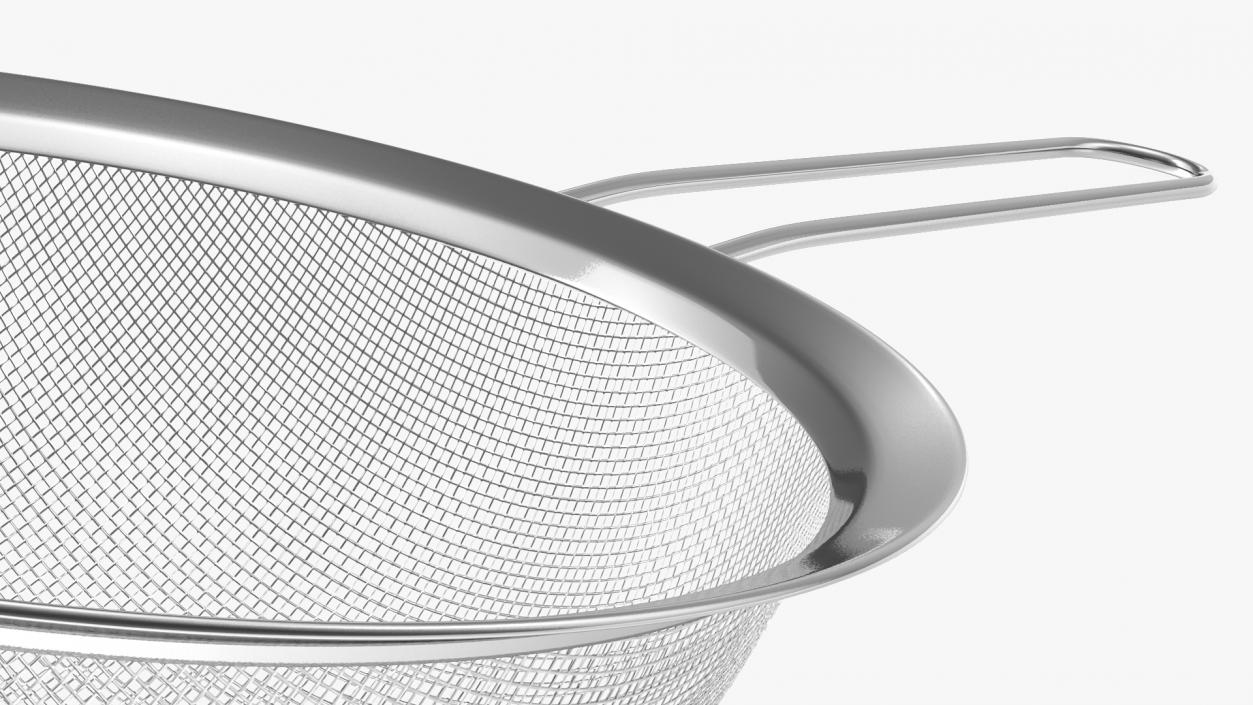 Fine Mesh Stainless Steel Strainer 3D model