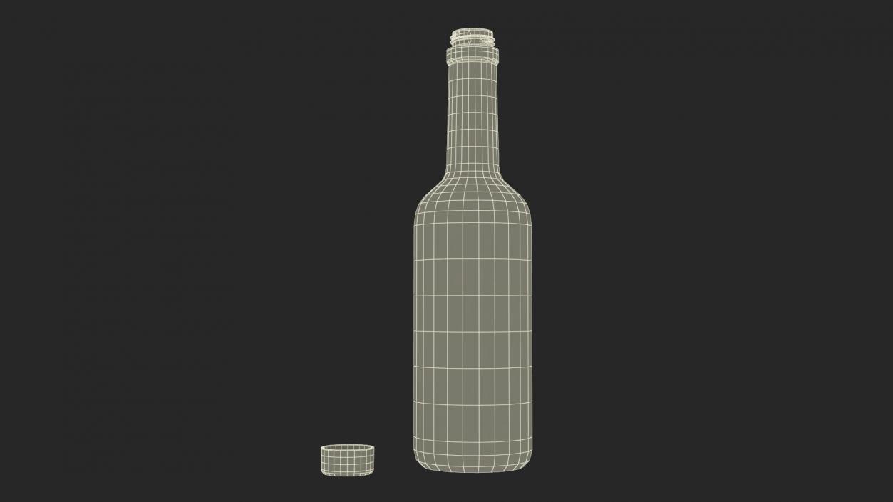 Eggnog Bottle Half Empty 3D model