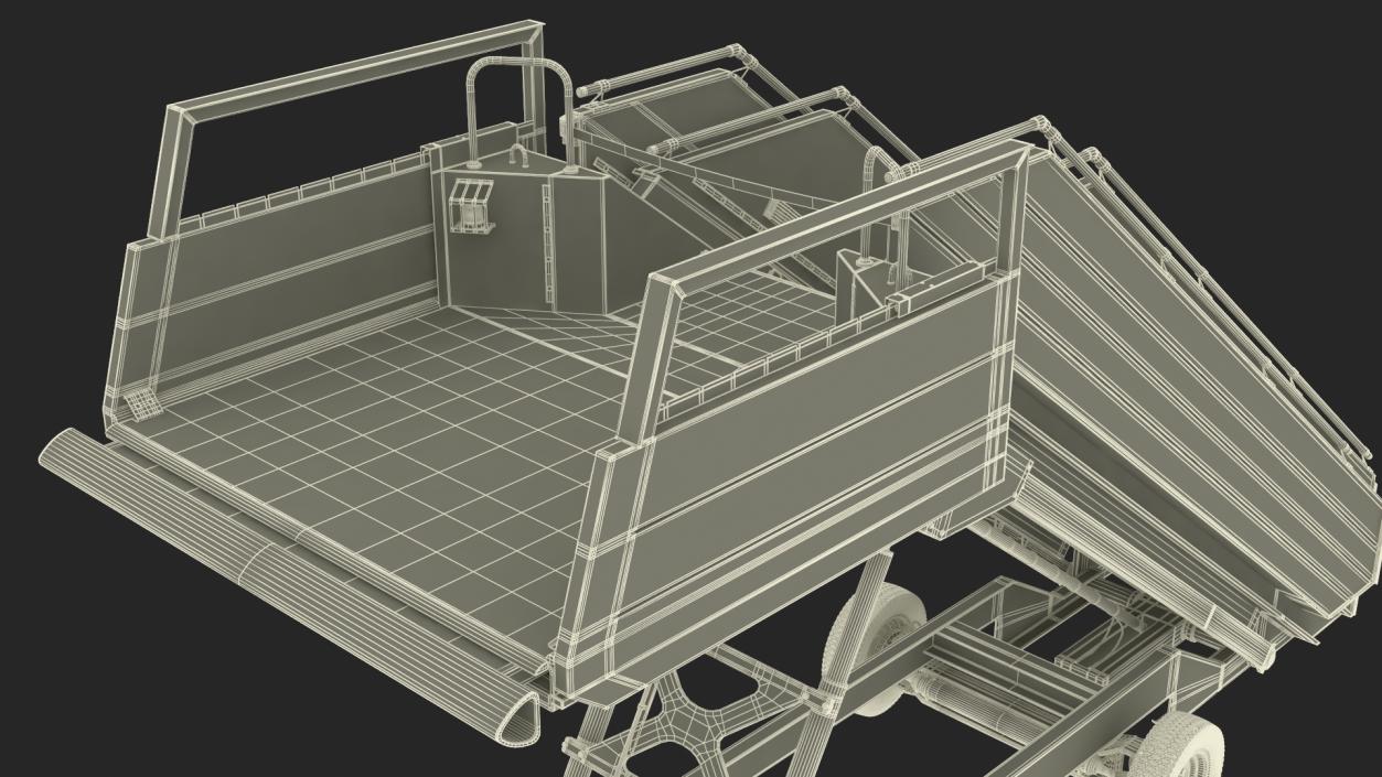 Airbus A220 with Passenger Steps 3D