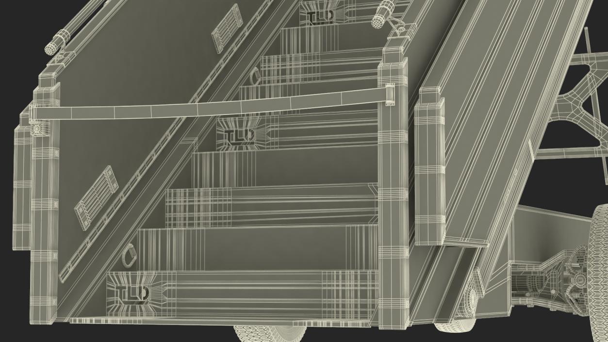 Airbus A220 with Passenger Steps 3D