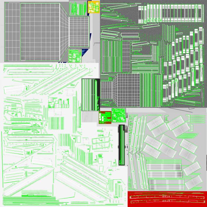 Airbus A220 with Passenger Steps 3D