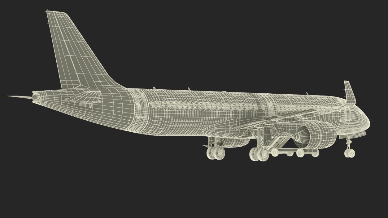 Airbus A220 with Passenger Steps 3D