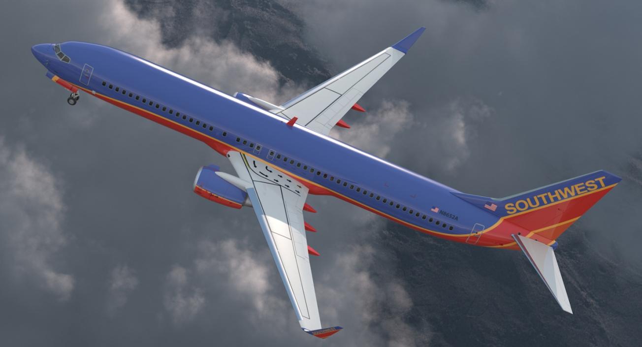 Boeing 737-900 ER Southwest Airlines with Cabin 3D