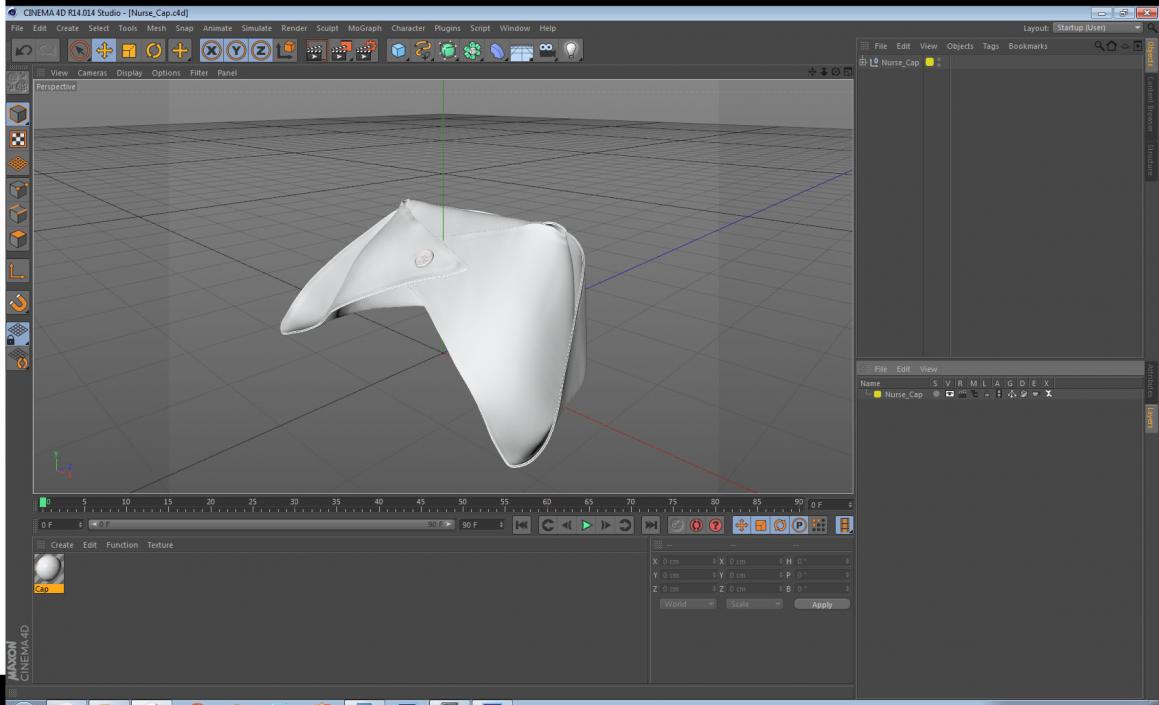 Nurse Cap 3D model