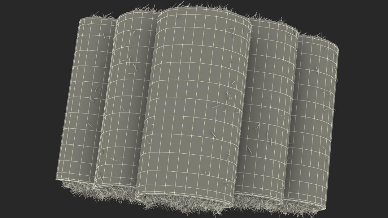 3D Rolled Lawn Small Stack model