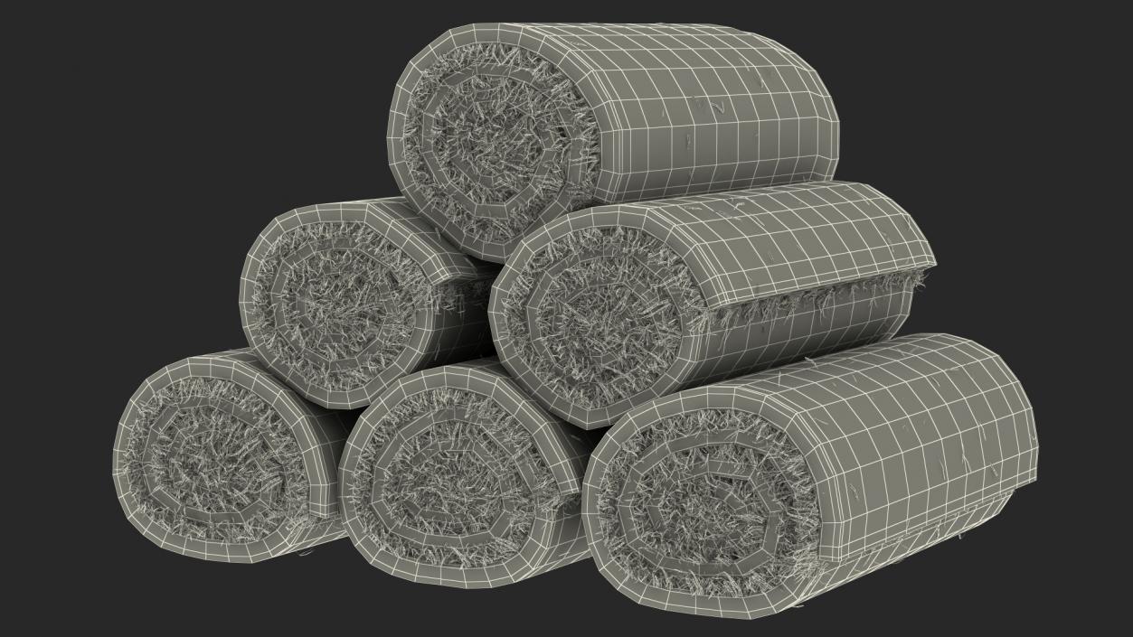 3D Rolled Lawn Small Stack model