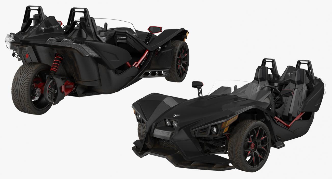 3D Polaris Slingshot Trike 2016 model