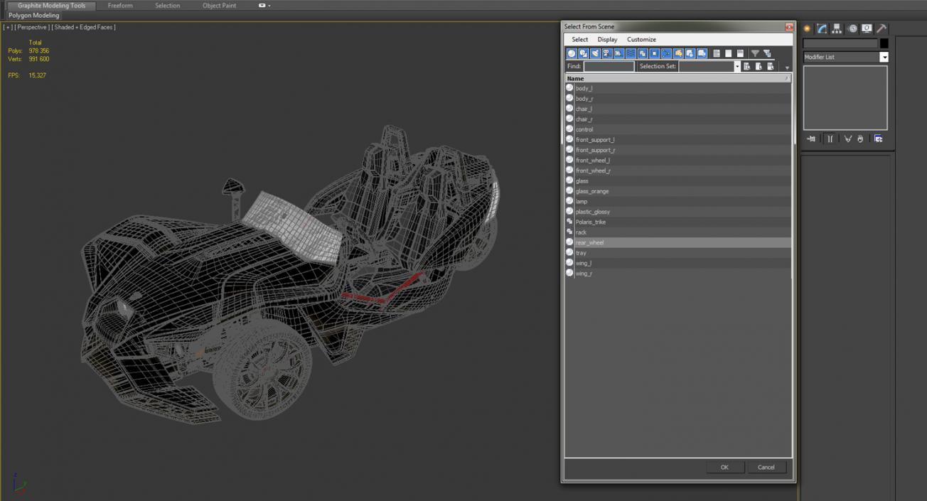 3D Polaris Slingshot Trike 2016 model