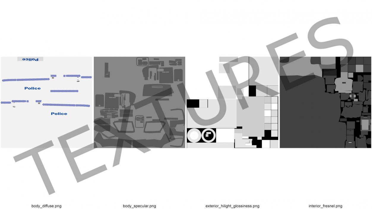 3D Police Prisoner Transport Truck Rigged model