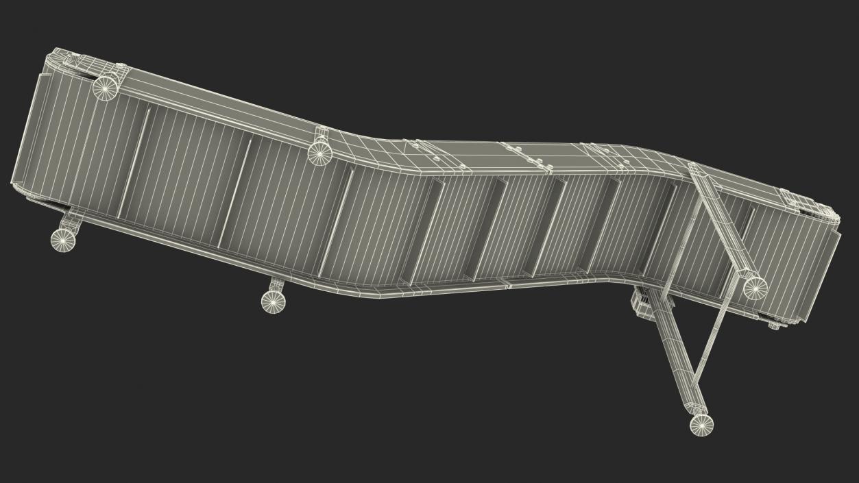 3D Incline Conveyor Rigged model