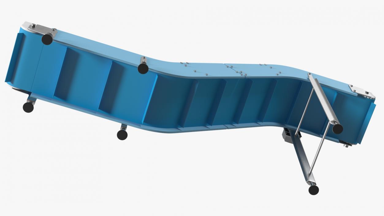 3D Incline Conveyor Rigged model