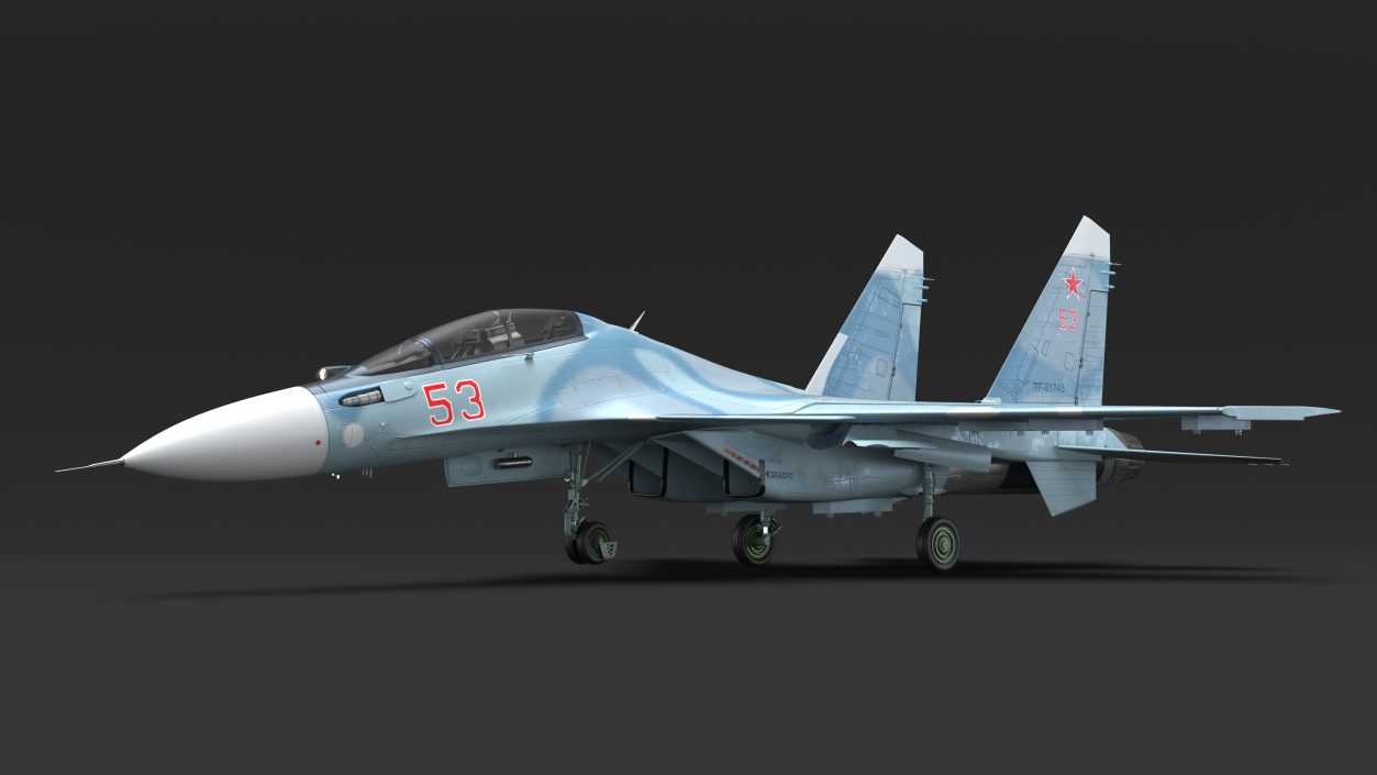 Su-30 Rigged 3D