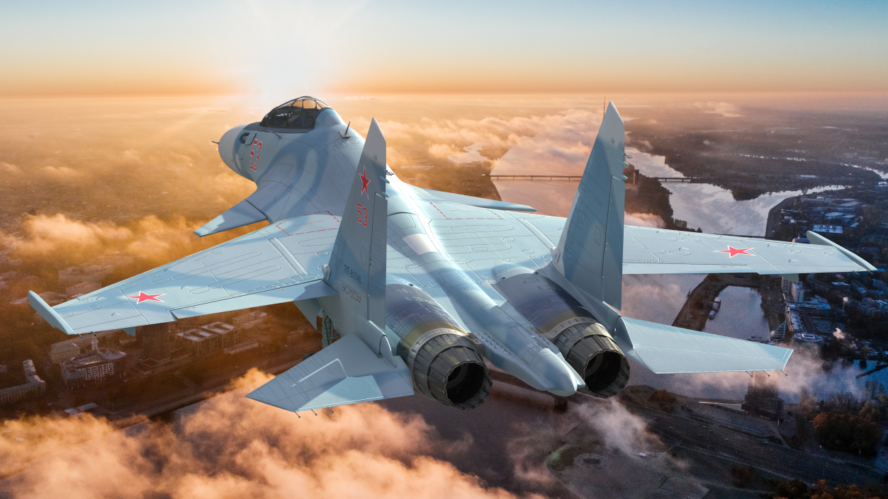 Su-30 Rigged 3D