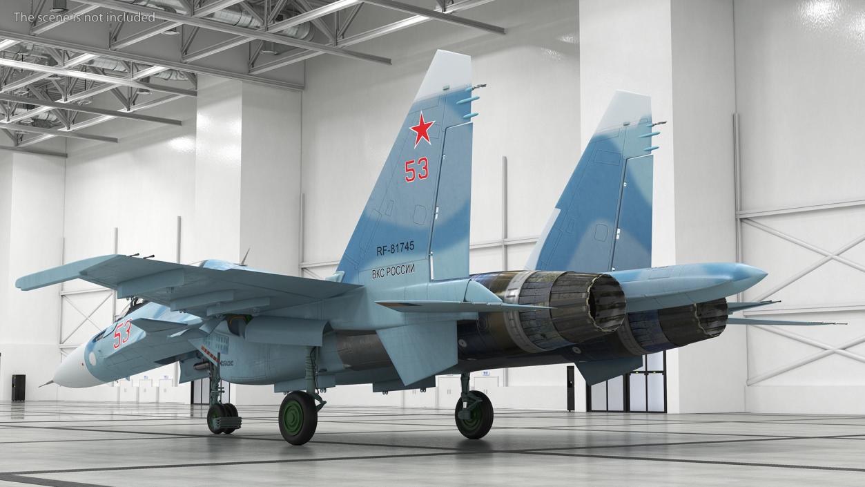 Su-30 Rigged 3D