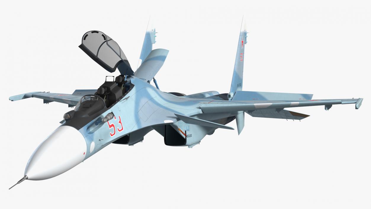 Su-30 Rigged 3D