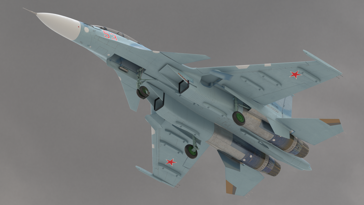 Su-30 Rigged 3D