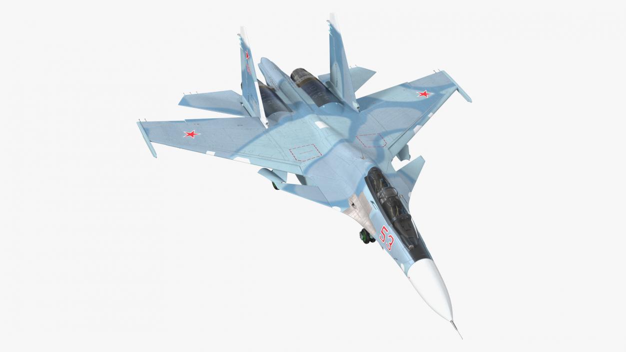 Su-30 Rigged 3D