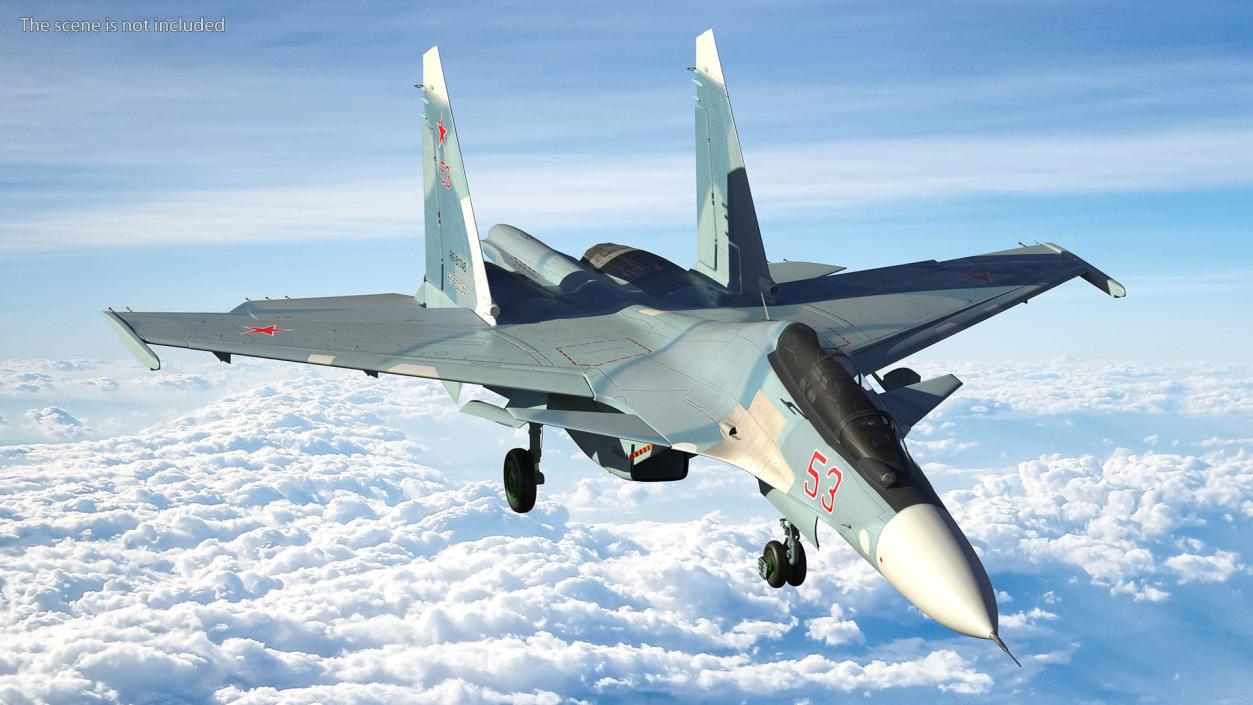 Su-30 Rigged 3D