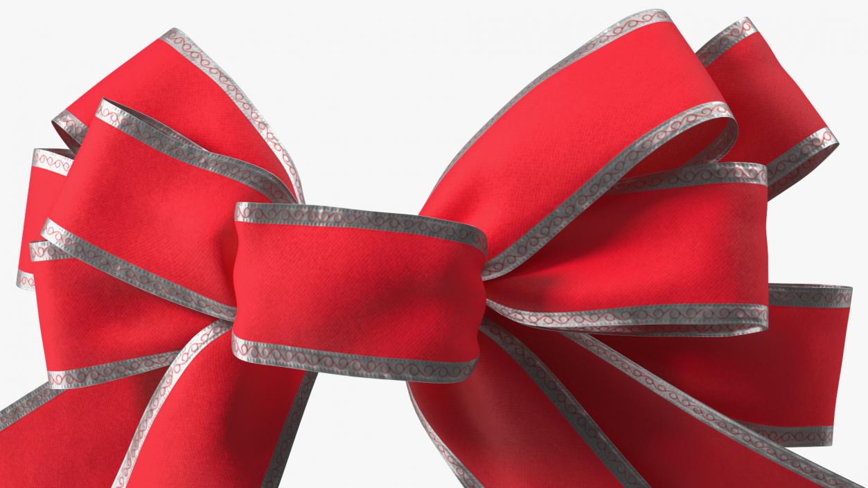 3D Big Red Bow