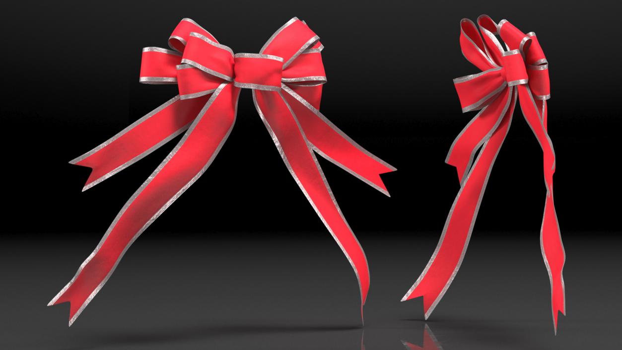 3D Big Red Bow