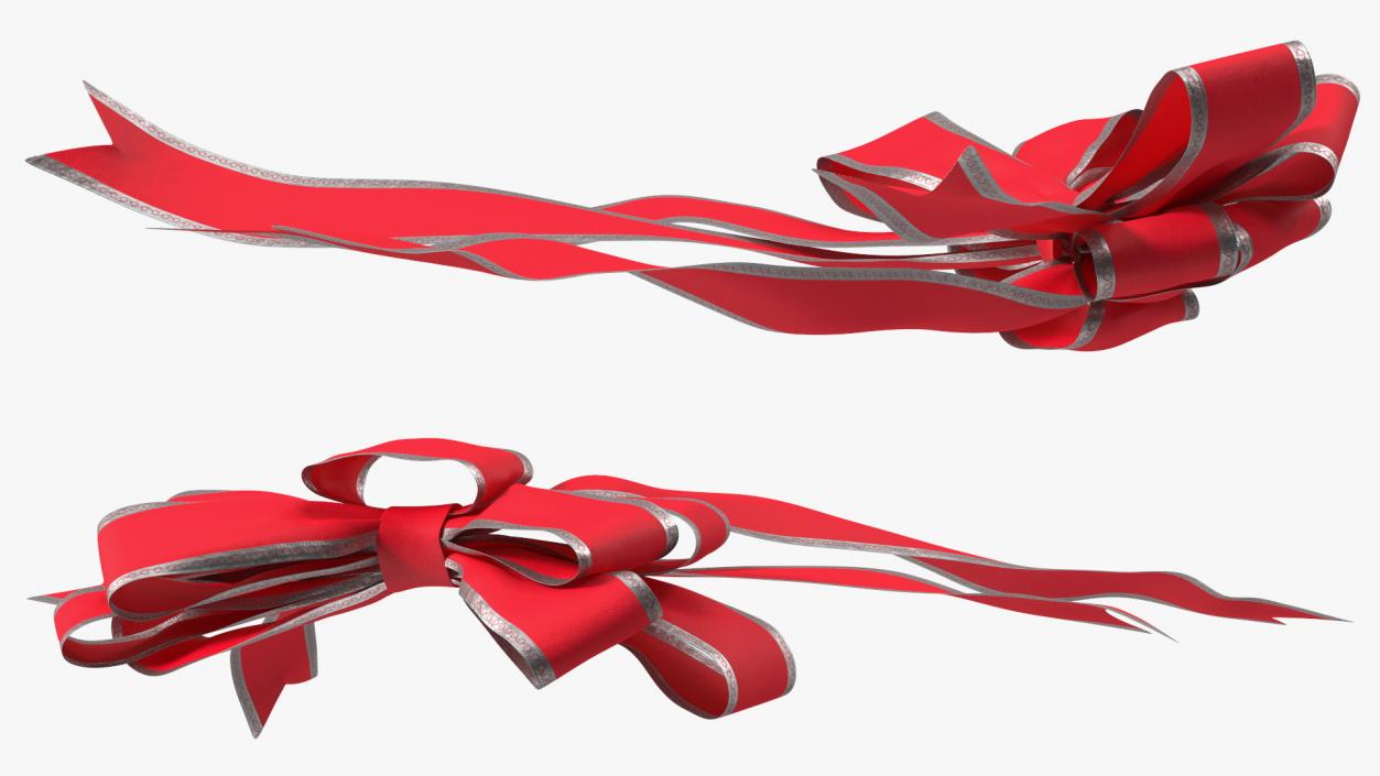 3D Big Red Bow