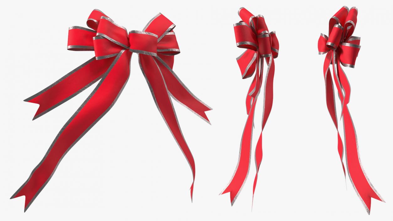 3D Big Red Bow