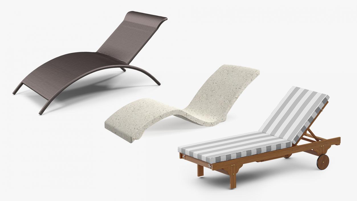 Lounge Chairs Collection 3D model