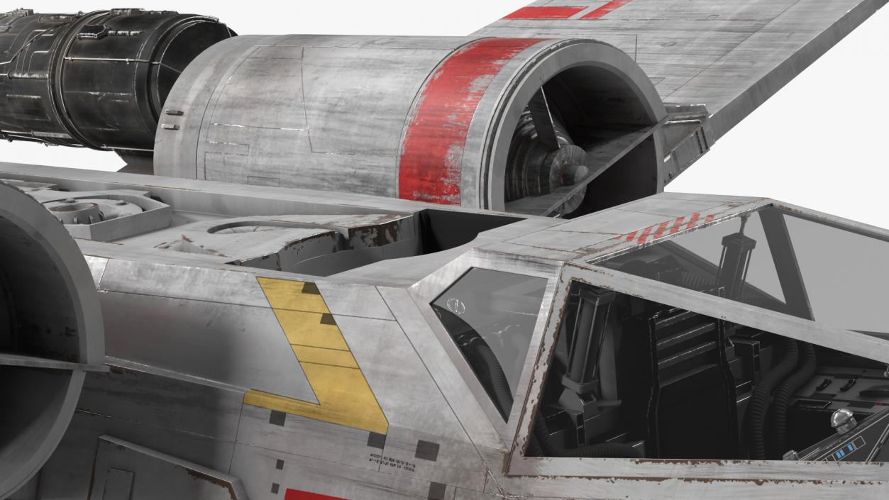 T65 X-Wing Starfighter Rigged 3D model