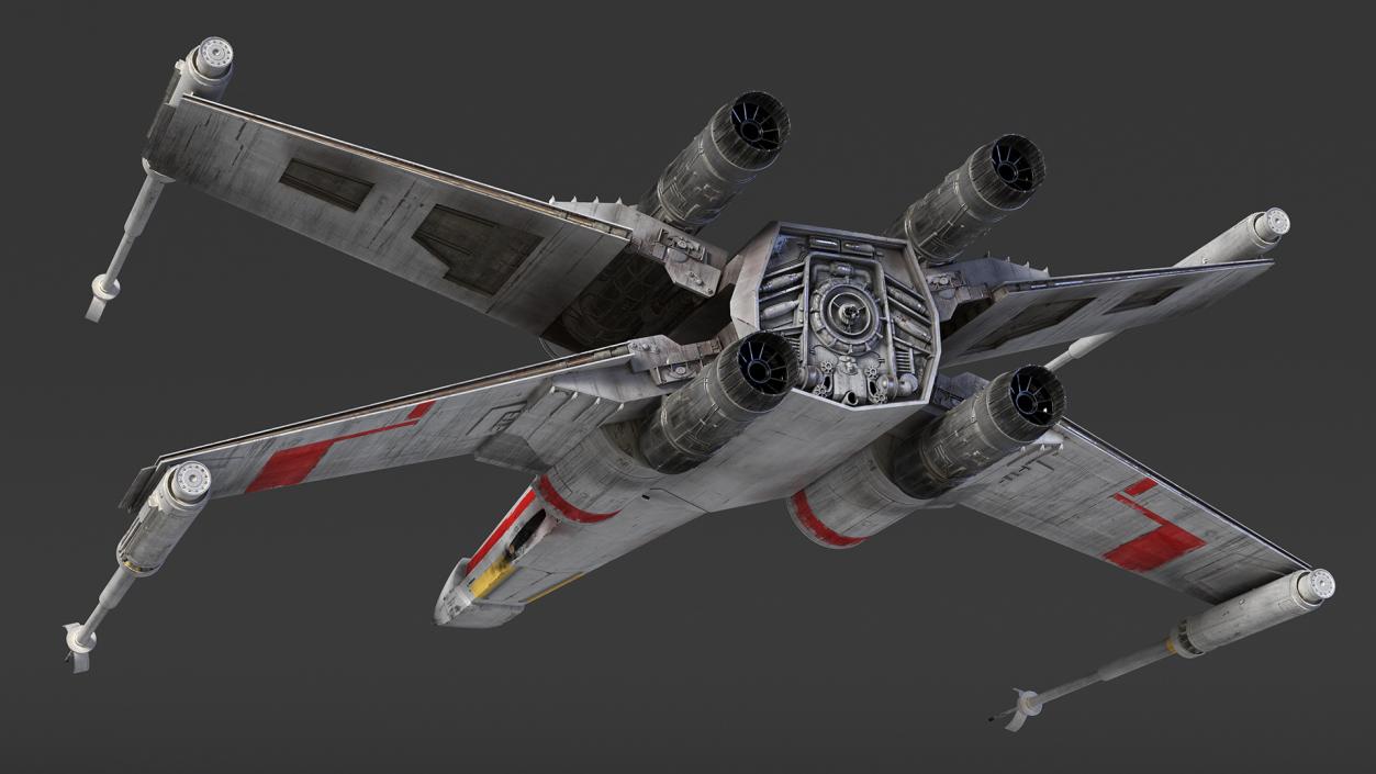 T65 X-Wing Starfighter Rigged 3D model