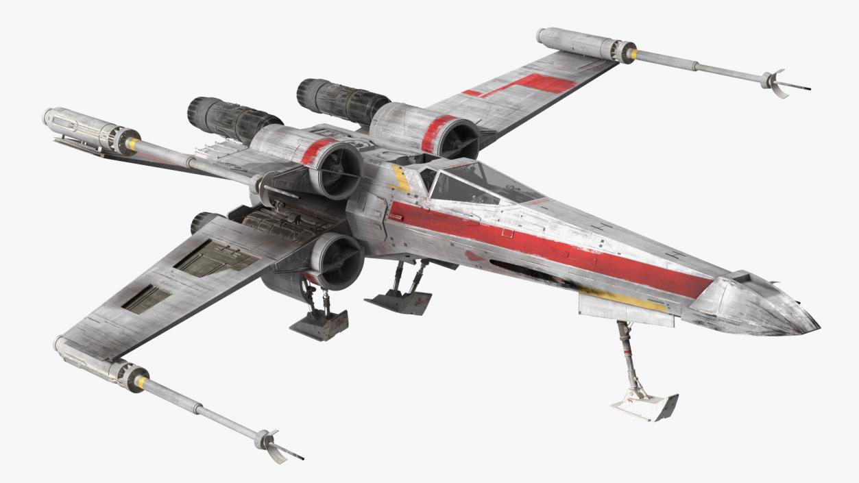 T65 X-Wing Starfighter Rigged 3D model