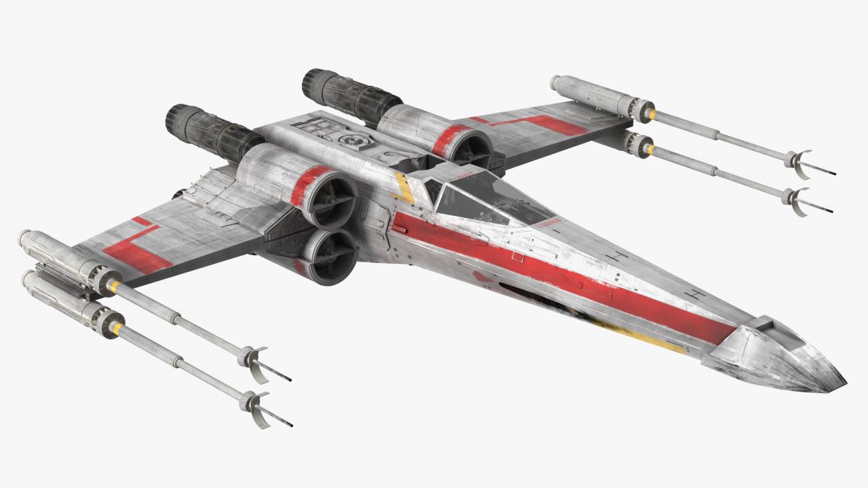 T65 X-Wing Starfighter Rigged 3D model