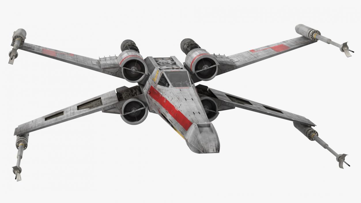 T65 X-Wing Starfighter Rigged 3D model