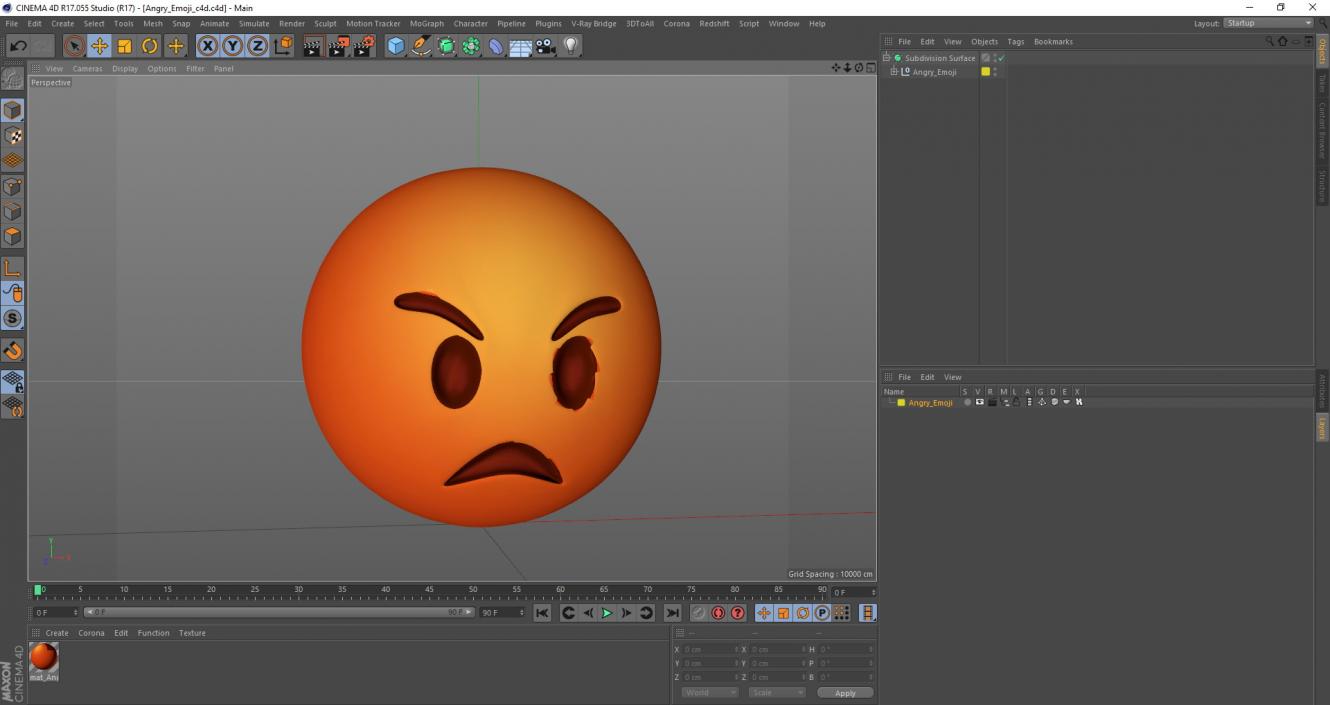 3D Angry Emoji