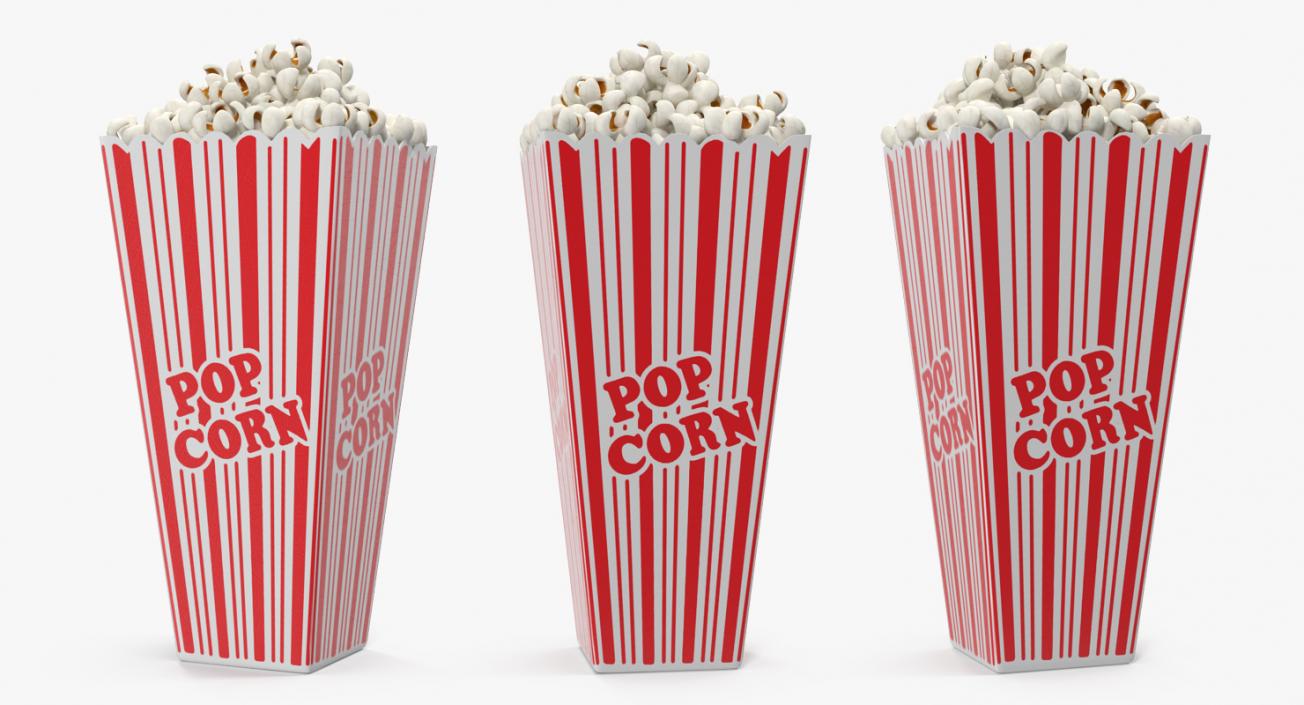 3D Popcorn 3D Models Collection model