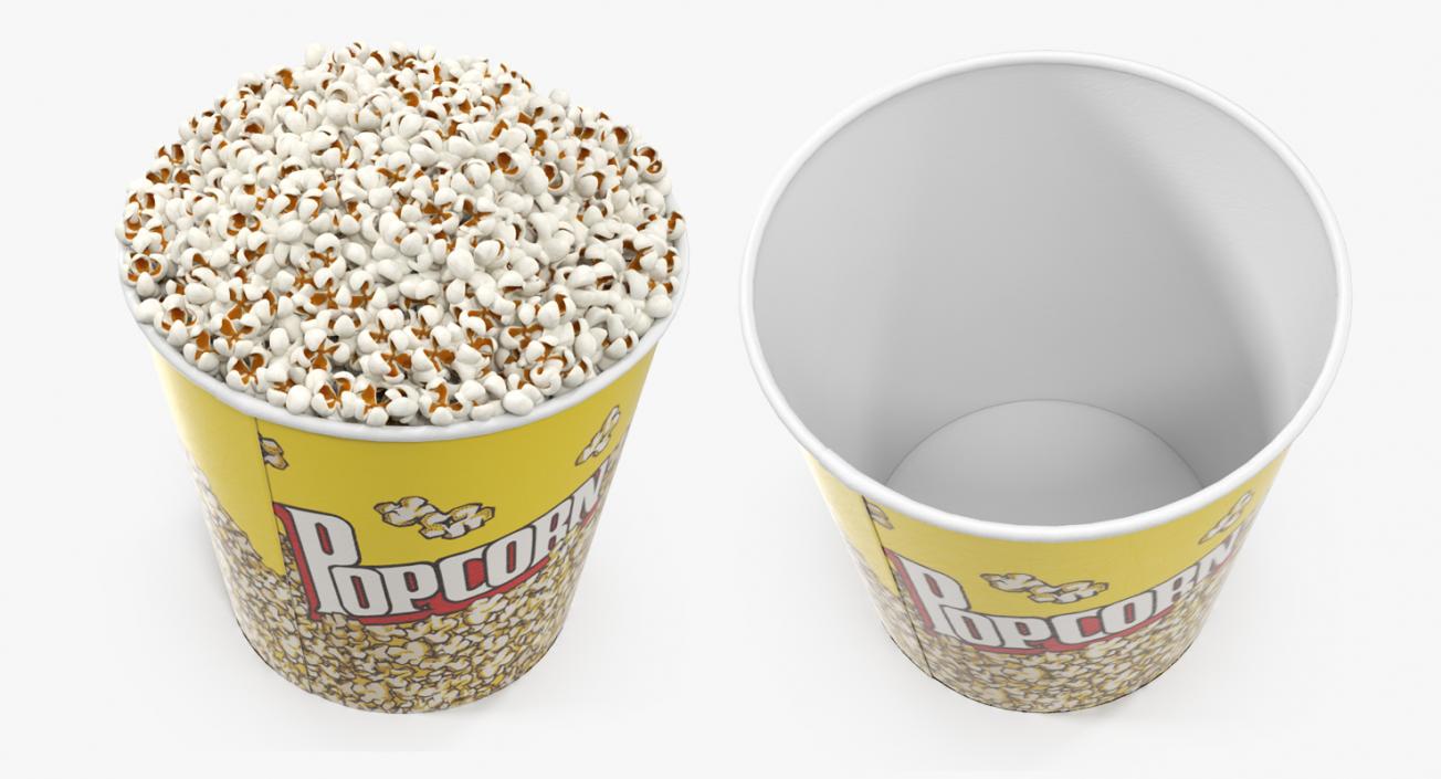 3D Popcorn 3D Models Collection model