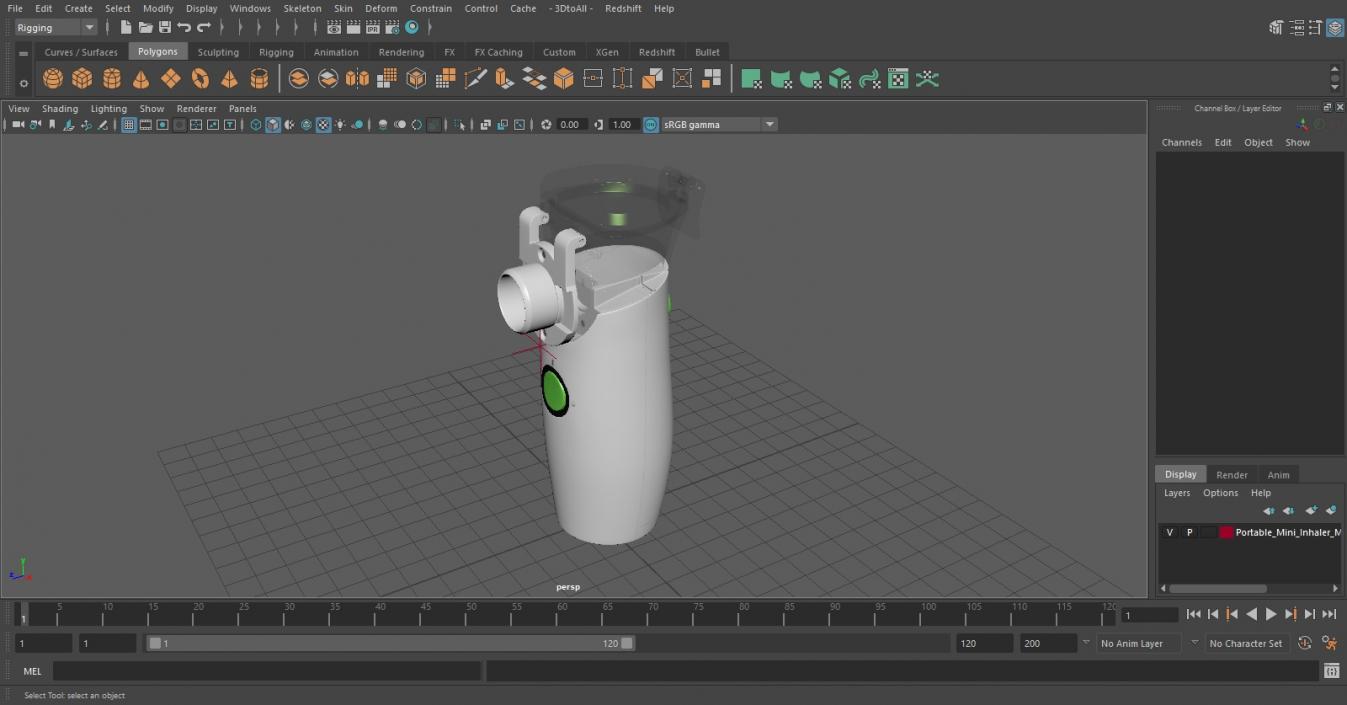 Portable Mini Inhaler Machine 3D model