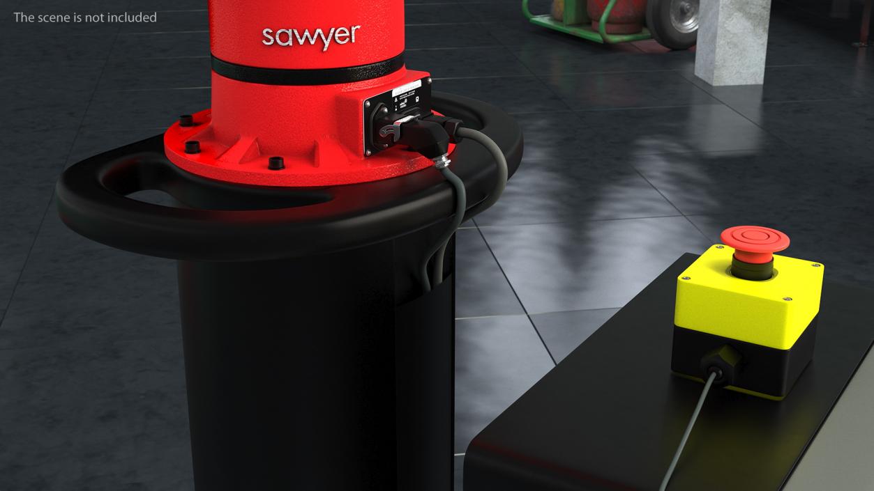 Sawyer Black Edition Collaborative Robot with Pedestal 3D model