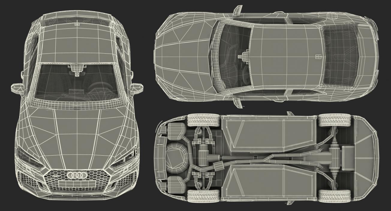 3D Audi RS5 2017 model