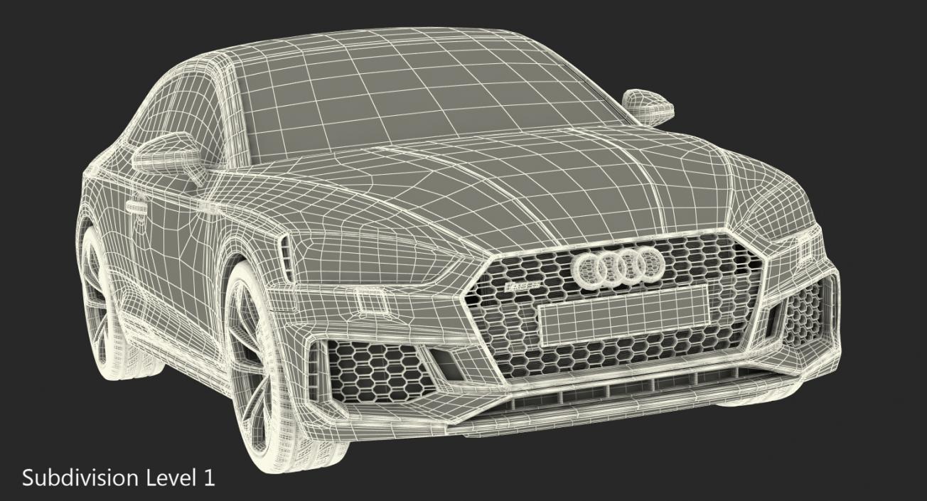 3D Audi RS5 2017 model