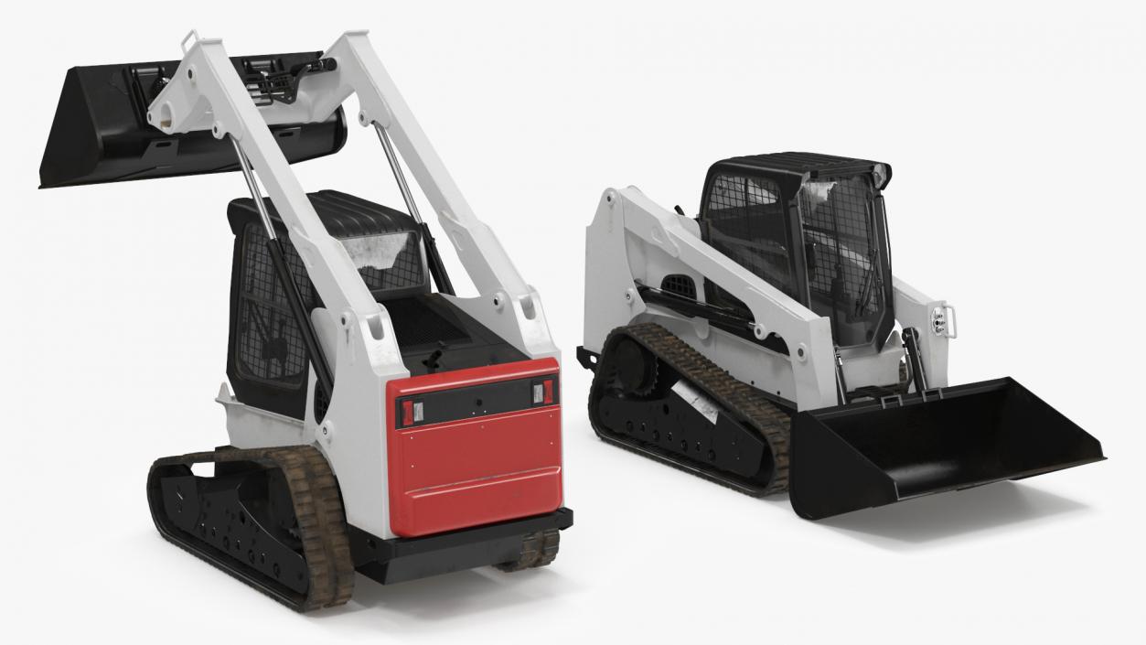 3D Skid Steer or Compact Track Loader Rigged