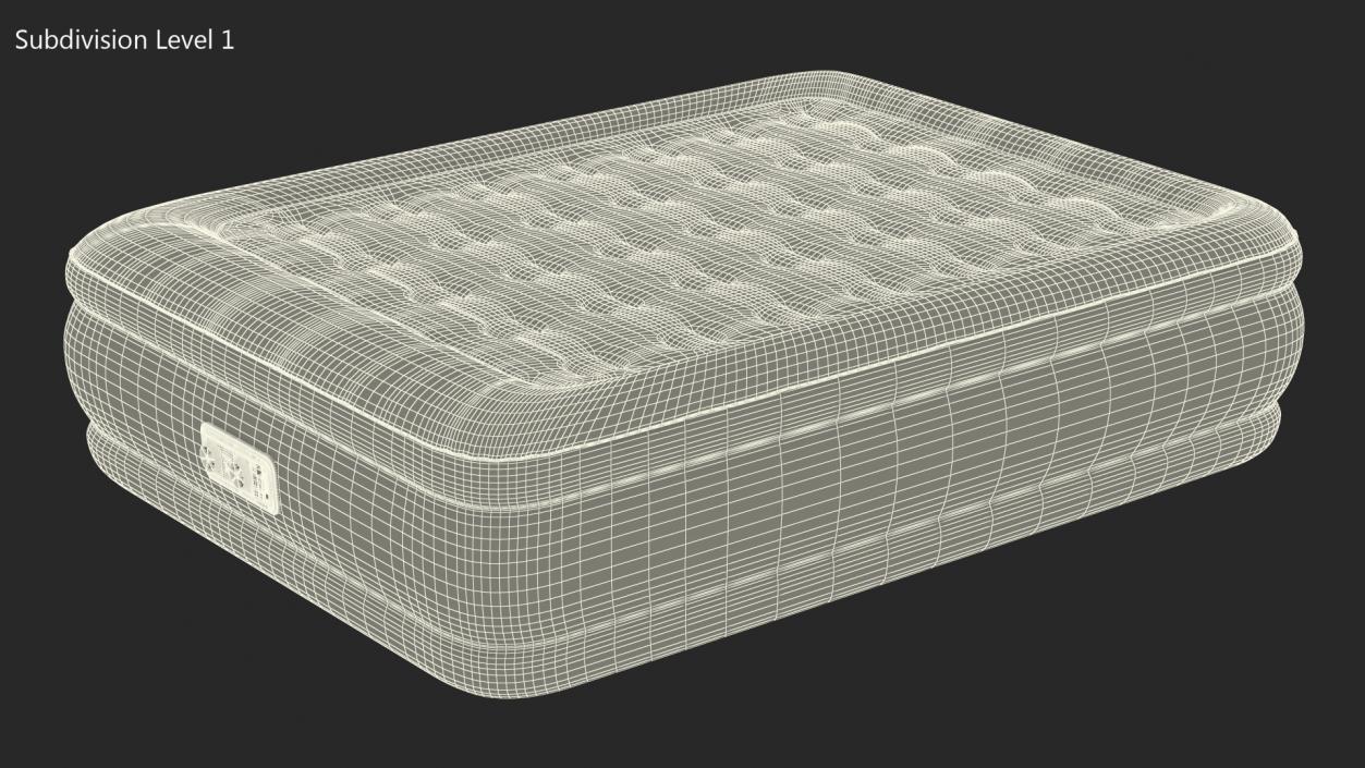 3D model Inflatable Air Mattress Medium Size