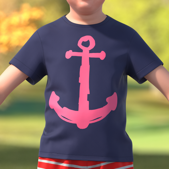 3D model Teenage T-Shirt