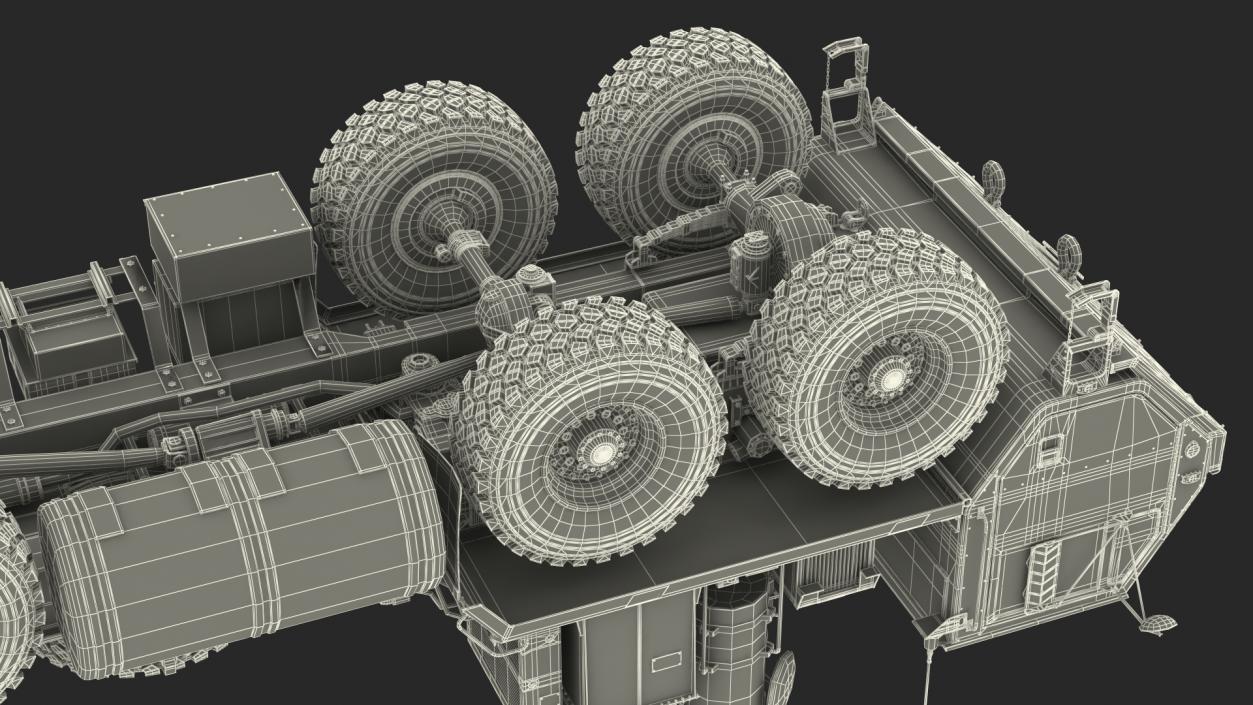 3D model HEMTT M985 with Patriot AN MPQ53 Radar Desert