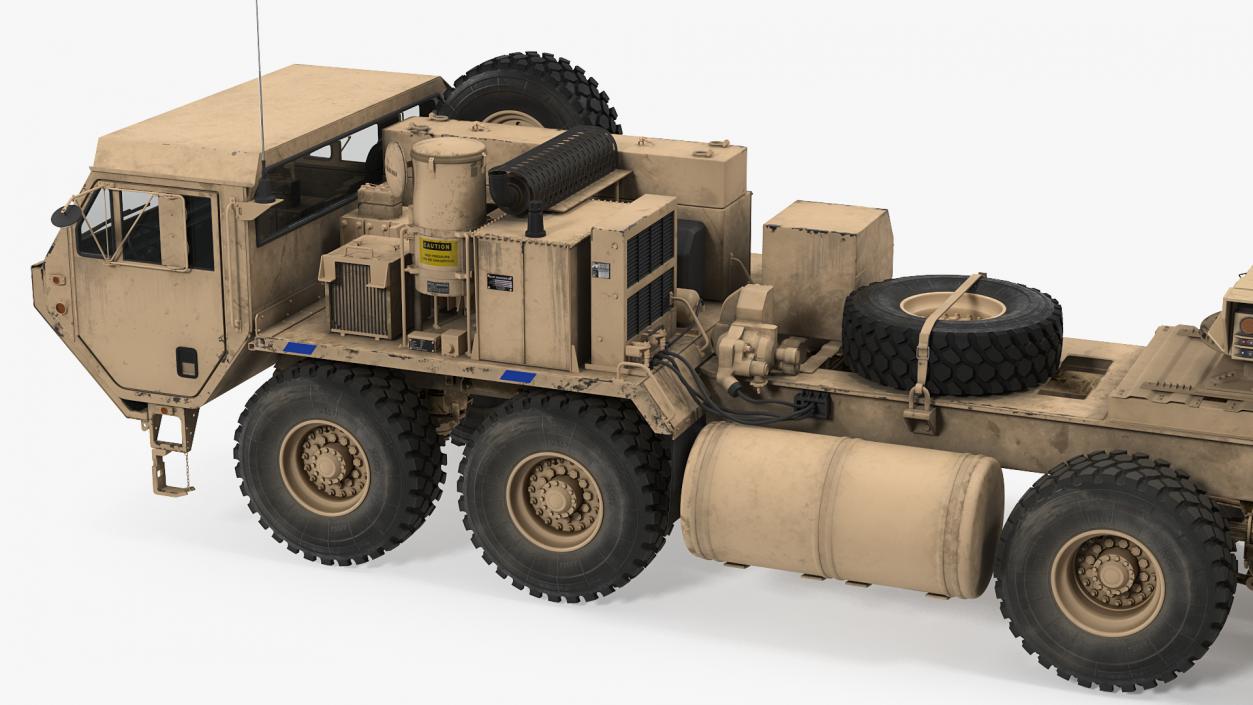 3D model HEMTT M985 with Patriot AN MPQ53 Radar Desert